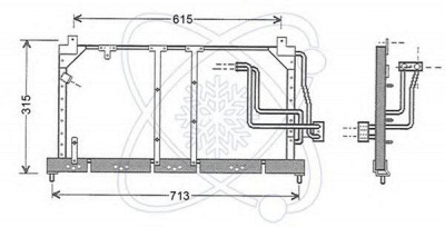 ELECTRO AUTO 30o0005 -  Конденсатор, кондиционер